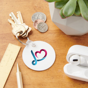 Love Script Groomsmen Keychain - Elegant Wedding