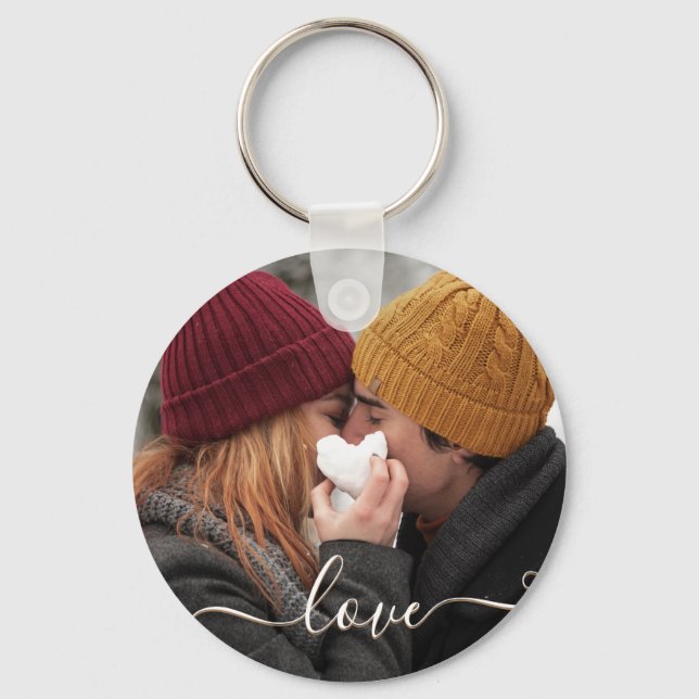Love Script  Keychain (Front)