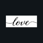 Love Script modern long embellishments Wedding Rubber Stamp<br><div class="desc">This modern and elegant script stamp can be used in many projects. Love script modern type for weddings,  bridal showers,  engagements and more.</div>