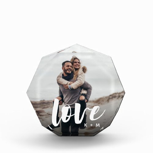 Love Script Overlay Personalized Couples Photo Blo