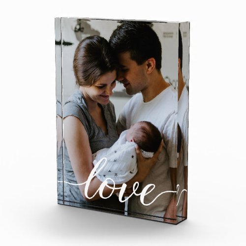 Love Script Personalized Family Photo