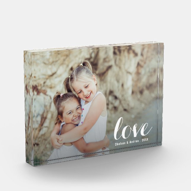 LOVE Script Photo Block (Left)