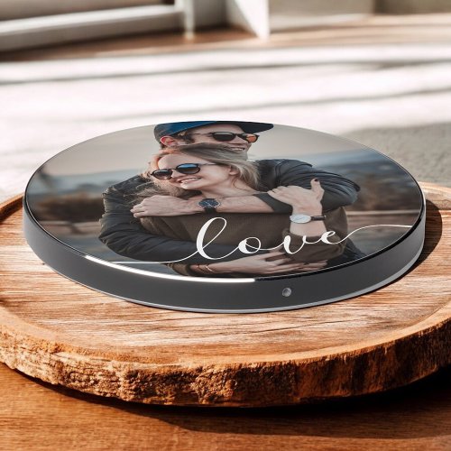 Love Script Photo Wireless Charger