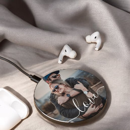 Love Script Photo Wireless Charger