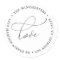 Love Script Return Address Label