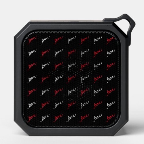 Love Script Typography Elegant Valentine Bluetooth Speaker