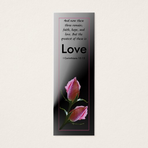 Customizable Love Scripture Profile Card Business Card Templates