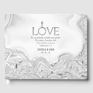 Love Scripture Verse Ephesians 4:2 Wedding Guest Book