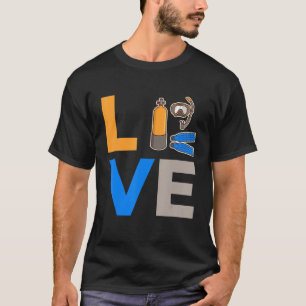 Love Scuba Diving Colorful T-Shirt