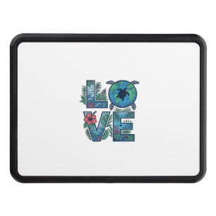 Love Sea Turtle Earth Tropical Hitch Cover