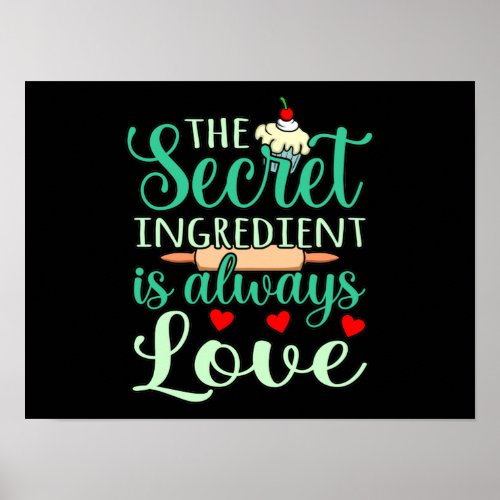 Love Secret Ingredient Romantic Valentine Day Coup Poster
