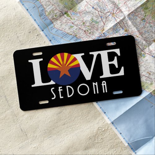 LOVE Sedona Arizona License Plate
