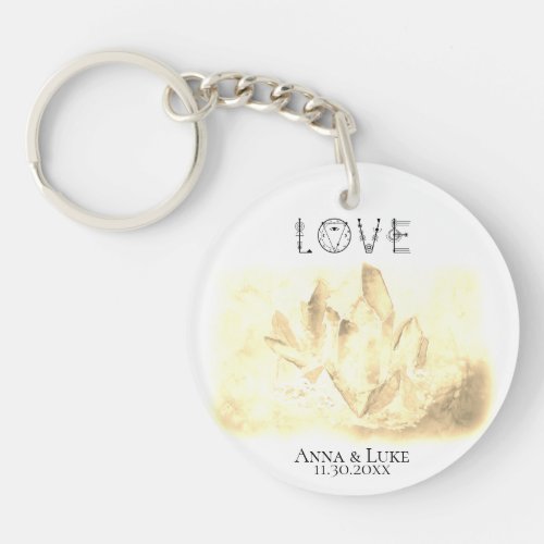 *~* &quot;LOVE&quot;  Sepia Crystals Events  SWAG Weddings Keychain