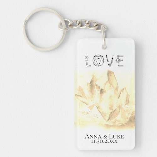 *~* &quot;LOVE&quot;  Sepia Crystals Events Weddings SWAG Keychain