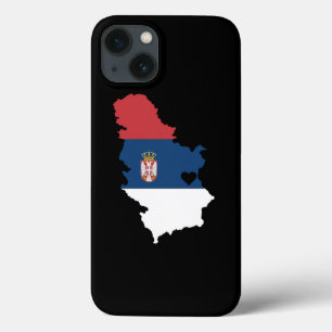 Love Serbia Gift Serbian Pride Heart iPhone 13 Case