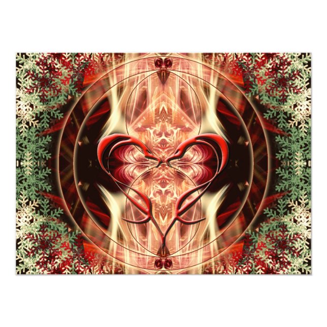 Love Serpent Fractal Art Photo Print (Front)