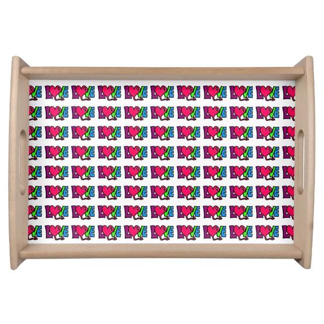 Love   serving tray (Front)