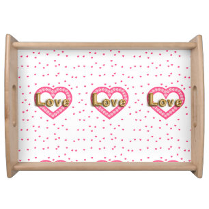 love serving tray