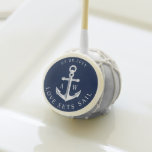 Love Set Sail Nautical Custom Monograms Cake Pops<br><div class="desc">Delicious nautical anchor themed party food gifts for your bridal shower or wedding party.</div>