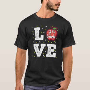 Love Seventh Grade Back To School 2022 7th Grade T-Shirt