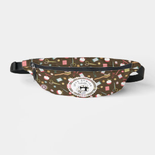 Love Sewing Accessories Brown Fanny Pack