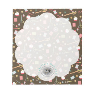 Love Sewing Accessories Grey Notepad