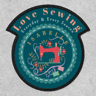 Love Sewing Accessories Turquoise Patch