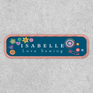 Love Sewing Accessories Turquoise Patch