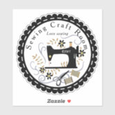 Sewing Notions for Dressmaking Sticker, Zazzle