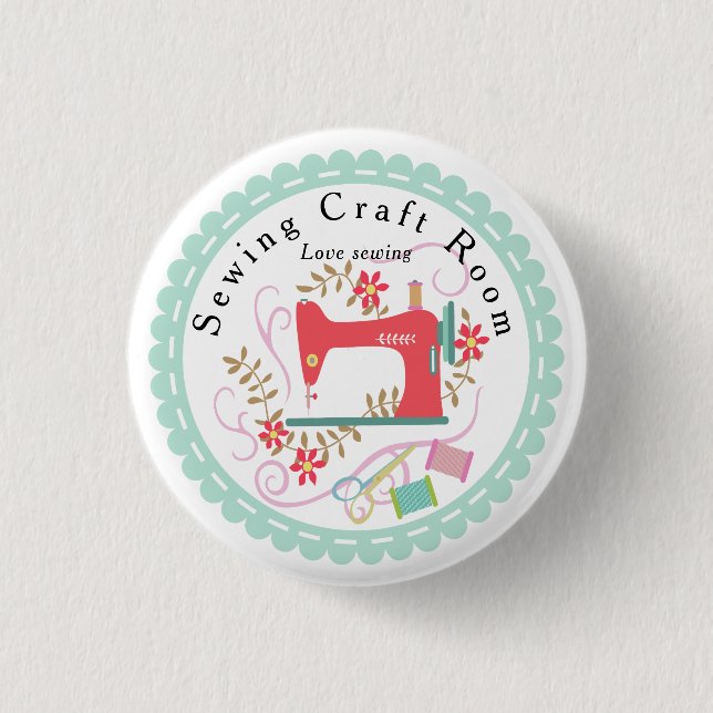 Love Sewing  Button (Front)