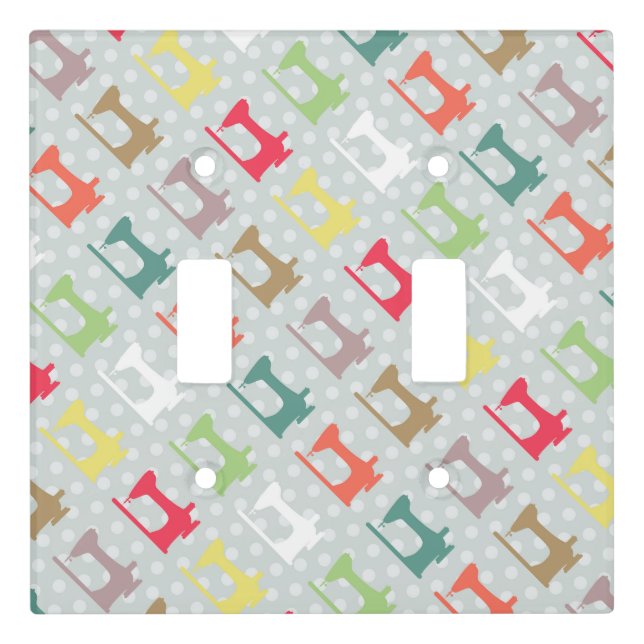 Love Sewing Machine Grey Light Switch Cover (Front)