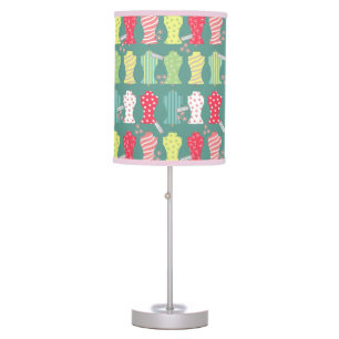 Love Sewing Mannequin Green Table Lamp