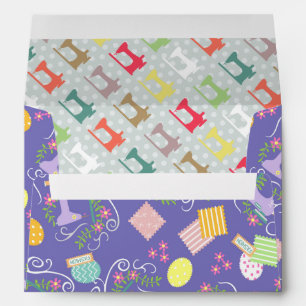 Love Sewing Purple Envelope