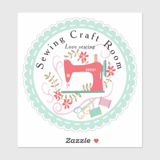 Love Sewing  Sticker (Sheet)