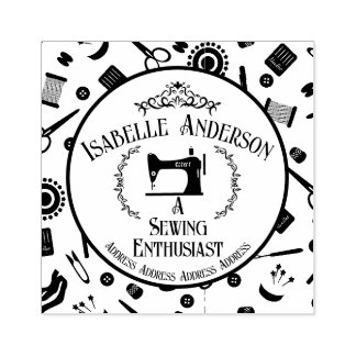 Love Sewing Vintage Rubber Stamp