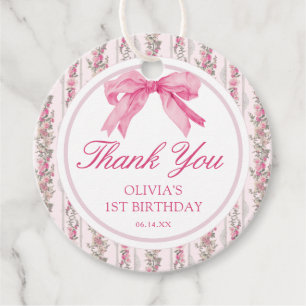 Love Shack Coquette Thank You Favor Tags