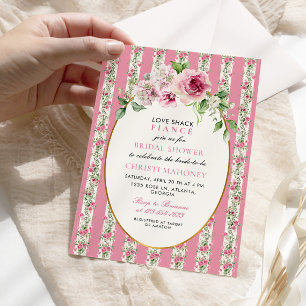 Love Shack Fiance Blush Pink Garden Bridal Shower Invitation