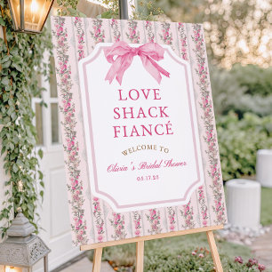 Love Shack Fiancé Bridal Shower Welcome Sign Templ