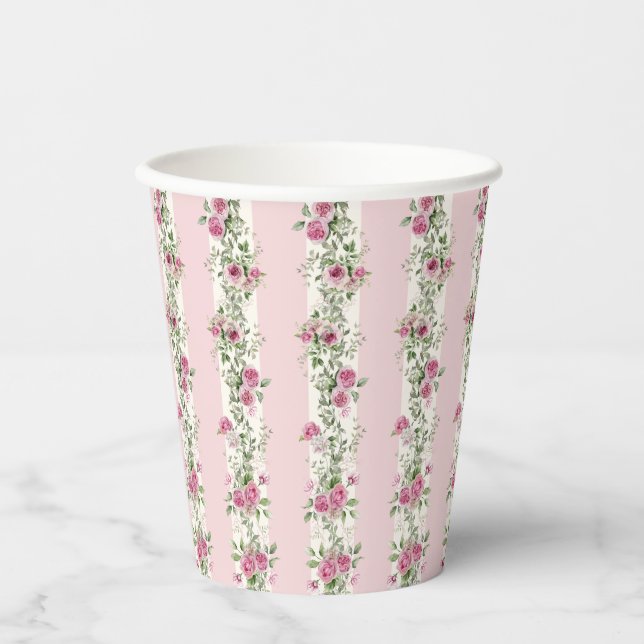 Love Shack Fiance Garden Party Bridal Shower Paper Cups (Front)