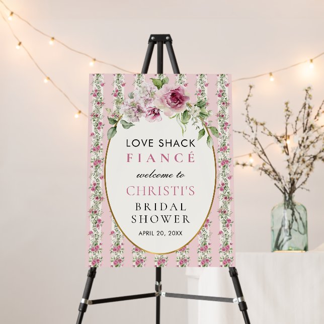Love Shack Fiance Party Bridal Shower Foam Board (In Situ (Stand))