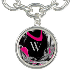 Love Shack Pink Heart Charm Bracelet