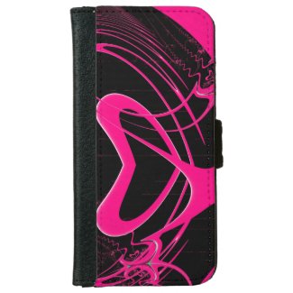 Love Shack Pink Heart iPhone 6 Wallet Case