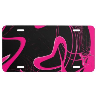 Love Shack Pink Heart License Plate