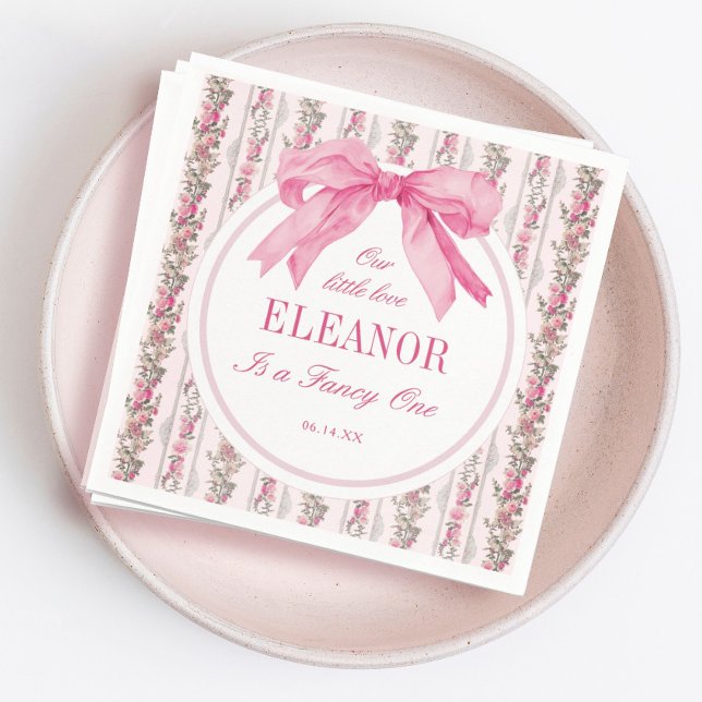 Love Shack Vintage Fancy ONE Girl Birthday  Napkins (Creator Uploaded)