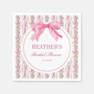 Love Shack Vintage Pink Bridal Shower Napkins