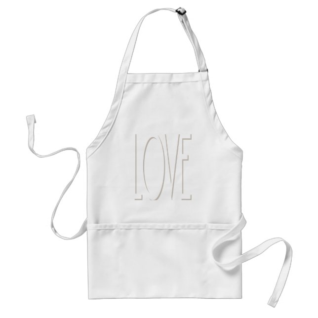 LOVE Shadow Adult Apron (Front)