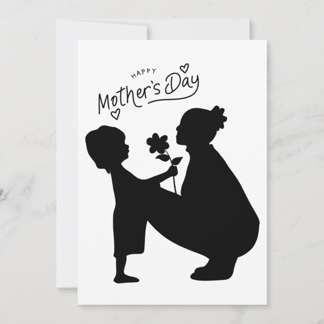 "Love Shadows – Heartfelt Mother’s Day Art" Holiday Card (Front)
