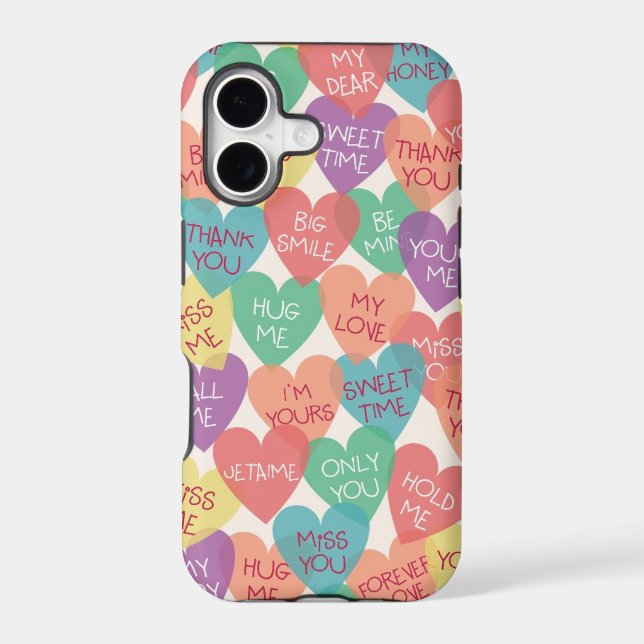 Love Shape Background Iphone Case (Back)