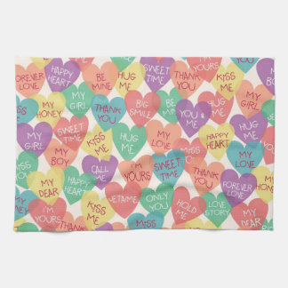 Love Shape Background Kitchen Towel