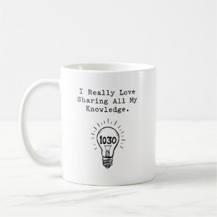 Love Sharing My Knowledge Math Educator Coffee Mug